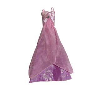 Doll Dress Ballgown Pink Sparkle Formal Gown Outfit Accessory‎